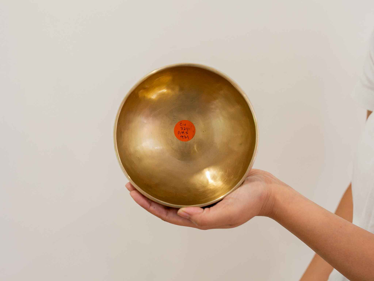 Hand Hammered Moon Singing Bowl - Base Note E4 (321) Hz