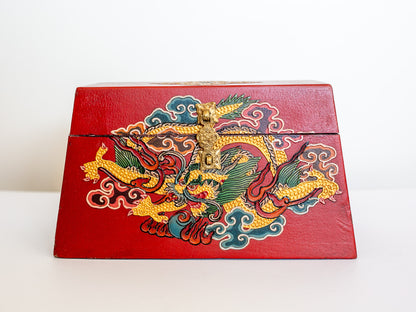 Dragon -  Trapezoid Tibetan Chest