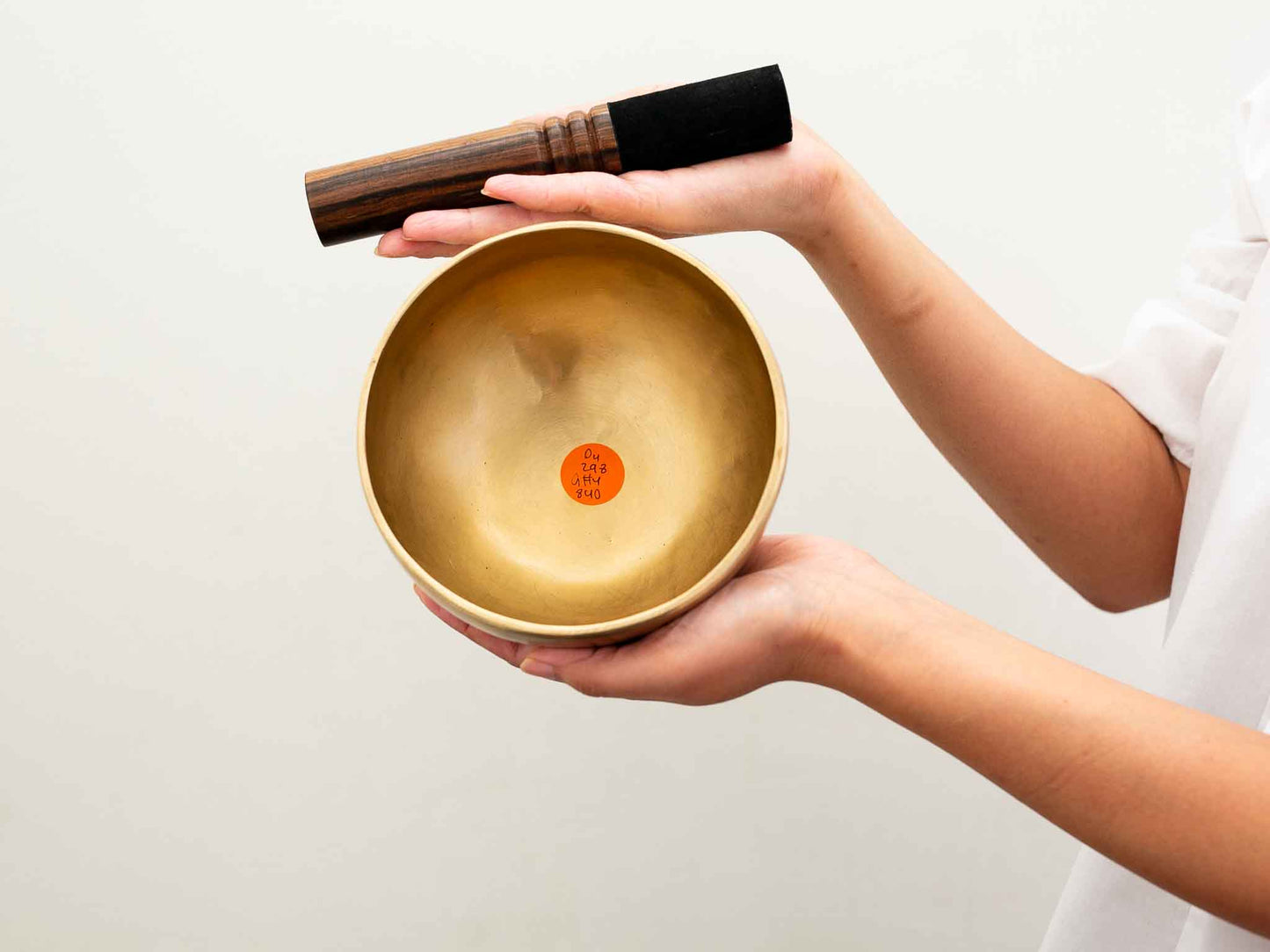 Hand Hammered Moon Singing Bowl - Base Note D4 298 Hz