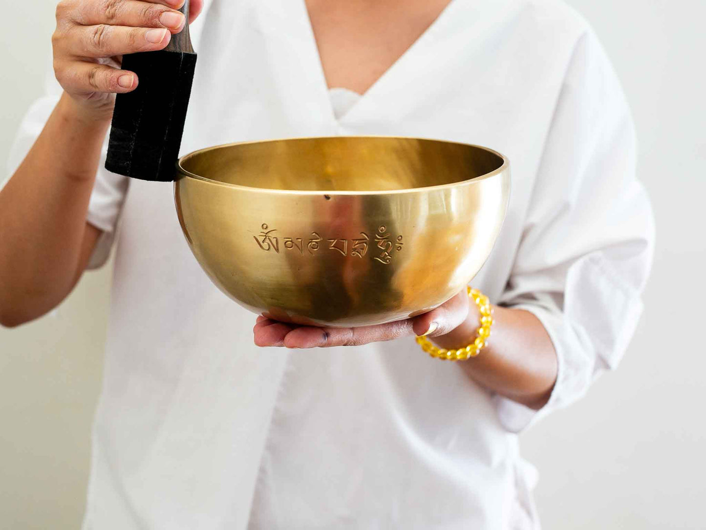 Hand Hammered Moon Singing Bowl - Base Note A3 222 Hz