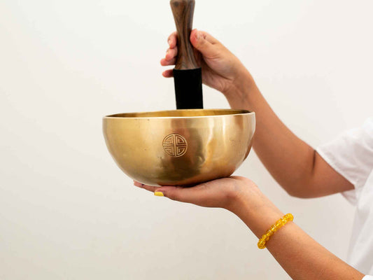 Hand Hammered Moon Singing Bowl - Base Note A3 222 Hz