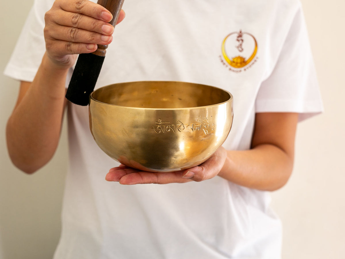 Hand Hammered Moon Singing Bowl - Base Note A#3 234 Hz