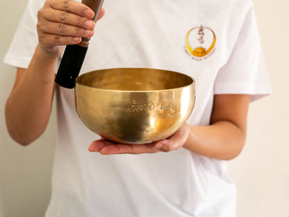 Hand Hammered Moon Singing Bowl - Base Note A#3 234 Hz