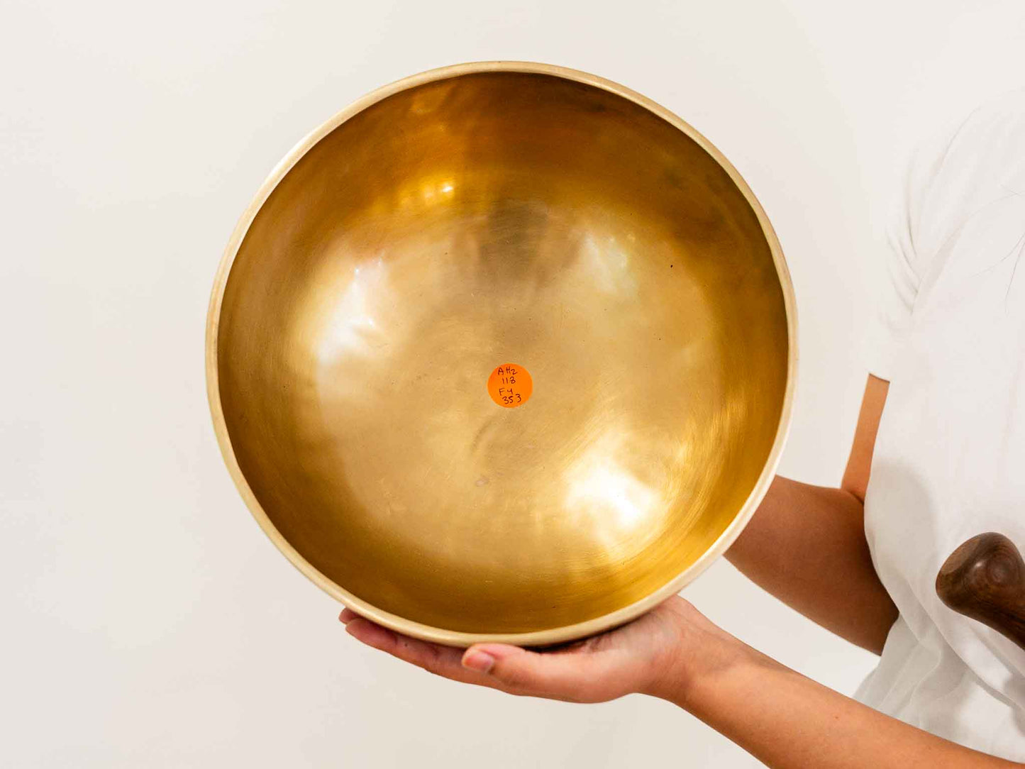 Hand Hammered Moon Singing Bowl - Base Note A#2 (118) Hz