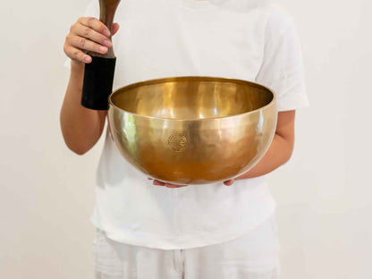 Hand Hammered Moon Singing Bowl - Base Note G#2 (105) Hz