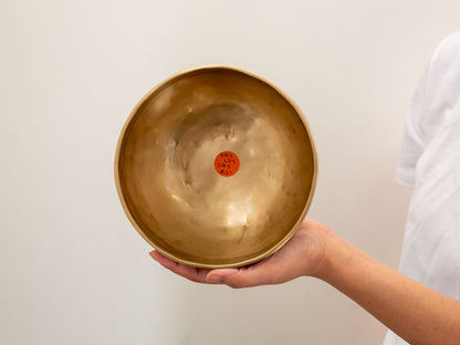 Hand Hammered Moon Singing Bowl - Base Note A#3 234 Hz