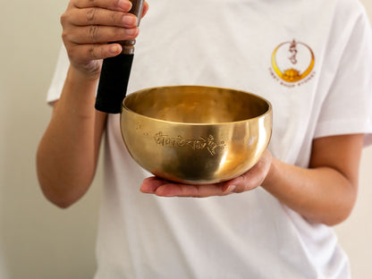 Hand Hammered Moon Singing Bowl - Base Note F4 345 Hz