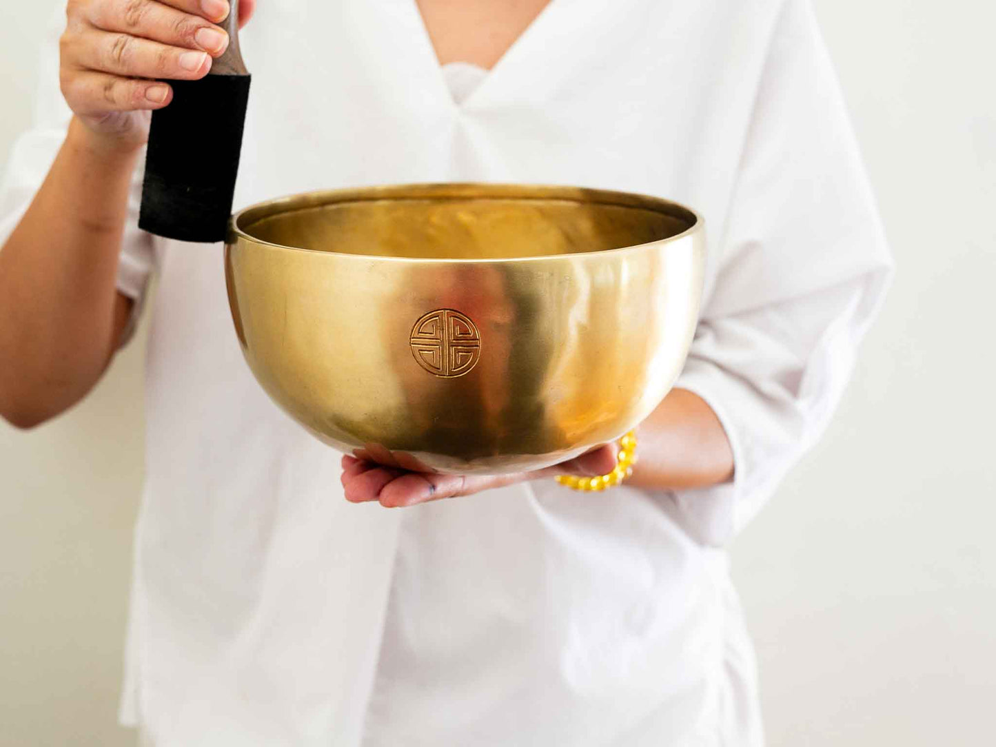 Hand Hammered Moon Singing Bowl - Base Note F#3 185 Hz