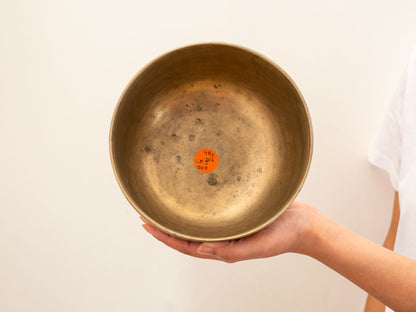 Tara Singing Bowl (thick rim) - Base Note G#3 (206 Hz)
