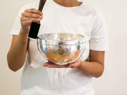 Silver Moon Singing Bowl - Base Note B3 (240Hz)
