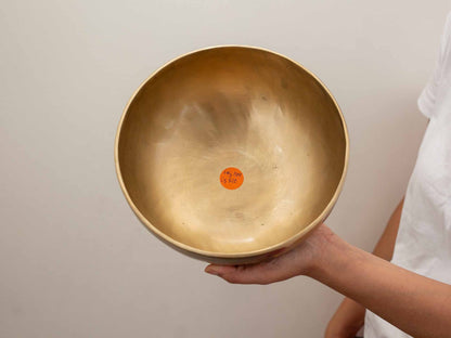 Hand Hammered Moon Singing Bowl - Base Note F#3 189 Hz