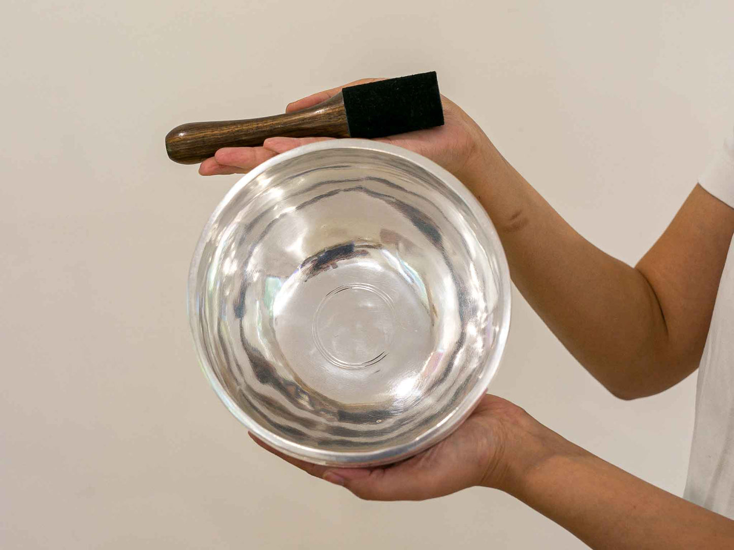 Silver Moon Singing Bowl - Base Note B3 (240Hz)