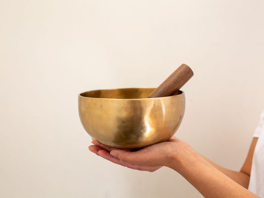 Hand Hammered Singing Bowl - Base Note A#3 231 Hz