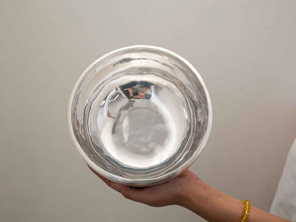 Silver Moon Singing Bowl - Base Note A#3 (235 Hz)