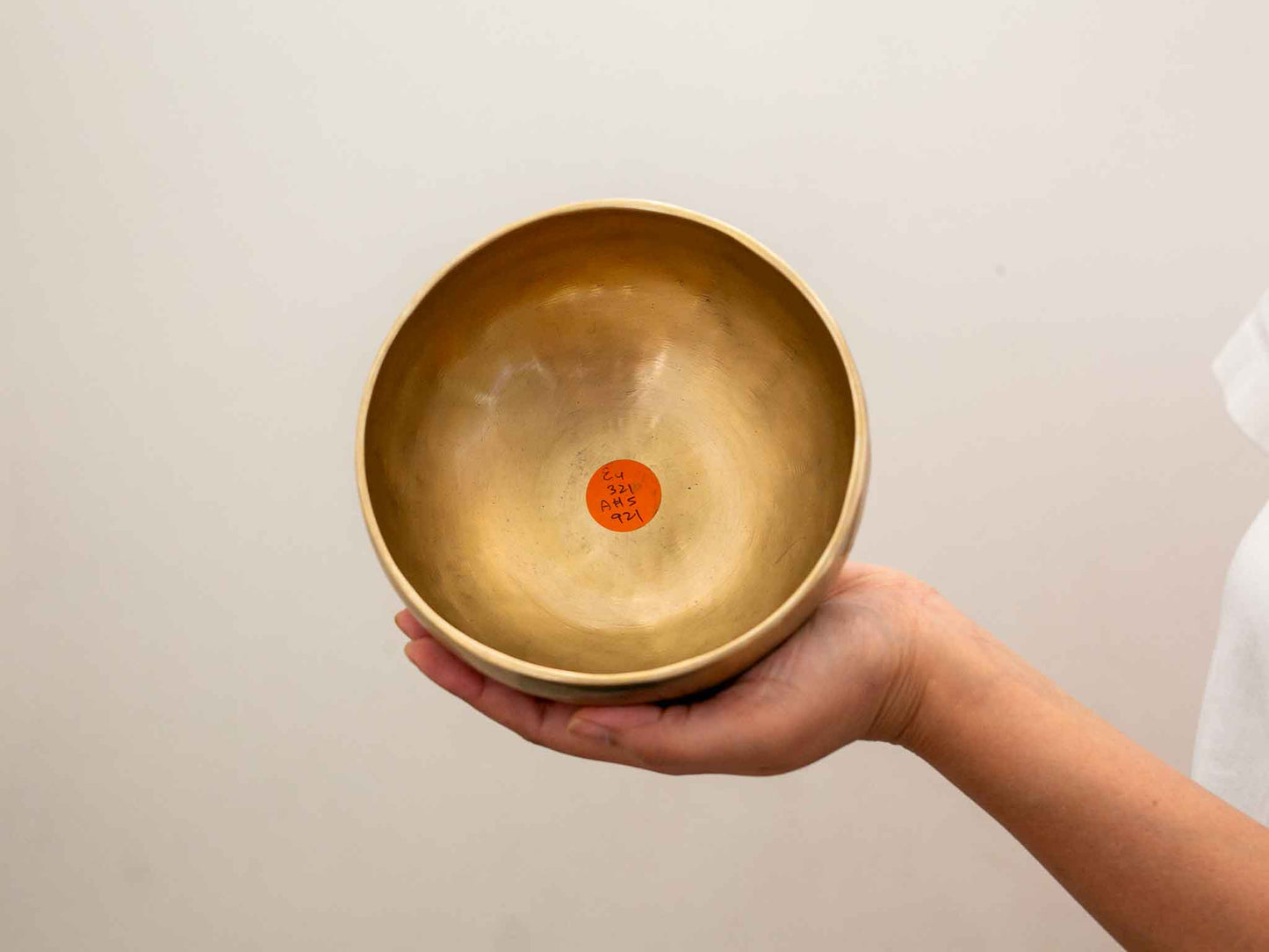 Hand Hammered Moon Singing Bowl - Base Note E4 (321) Hz