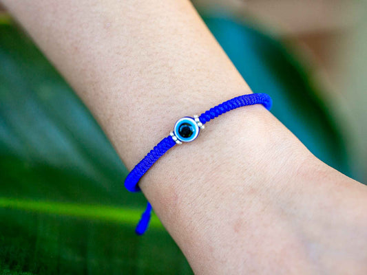 Minimal Evil Eye Bracelet (3 colour choices)