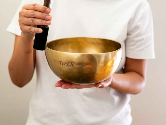 Hand Hammered Moon Singing Bowl - Base Note A3 234 Hz