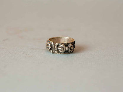 Compassion Mantra Silver Ring