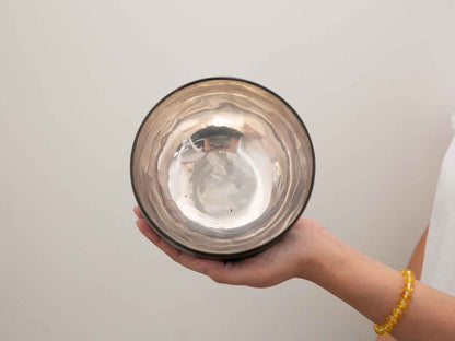 Silver Moon Singing Bowl - Base Note D4 (299 Hz)