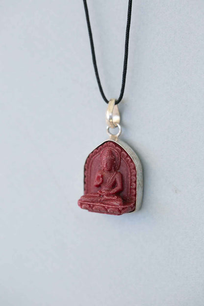 Resin and White Metal Buddha Pendant (2 colours)