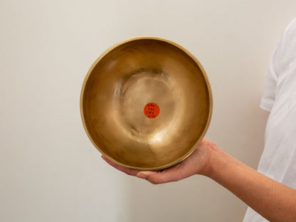 Hand Hammered Moon Singing Bowl - Base Note A#3 231 Hz
