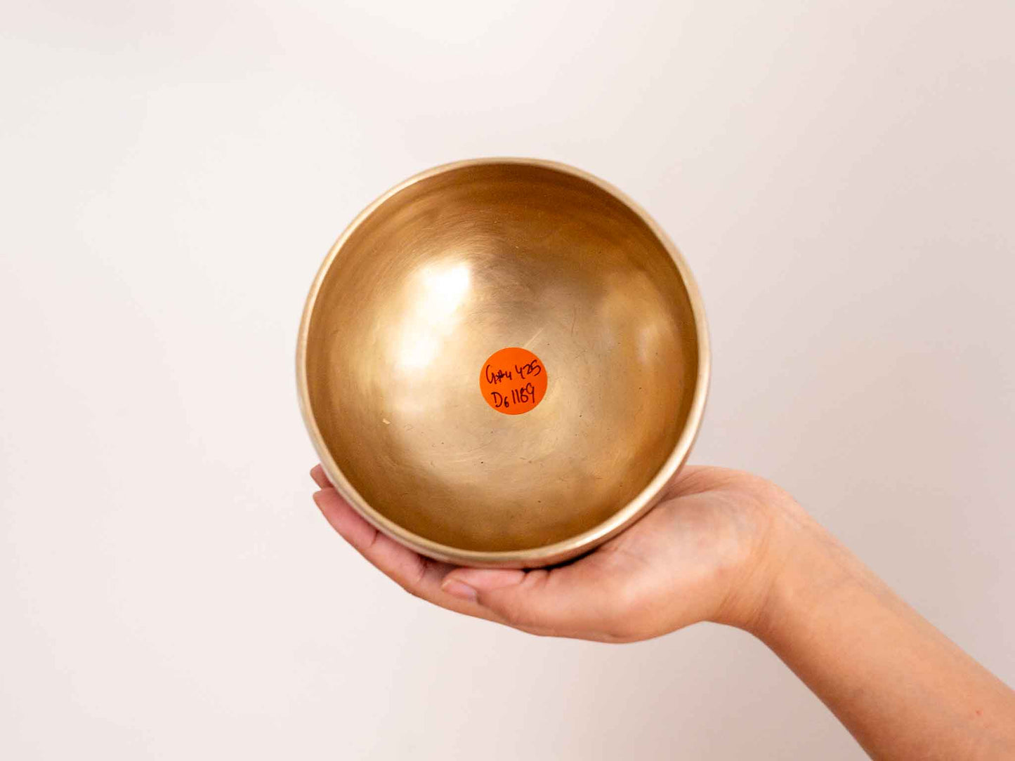 Hand Hammered Moon Singing Bowl - Base Note G#4 425 Hz
