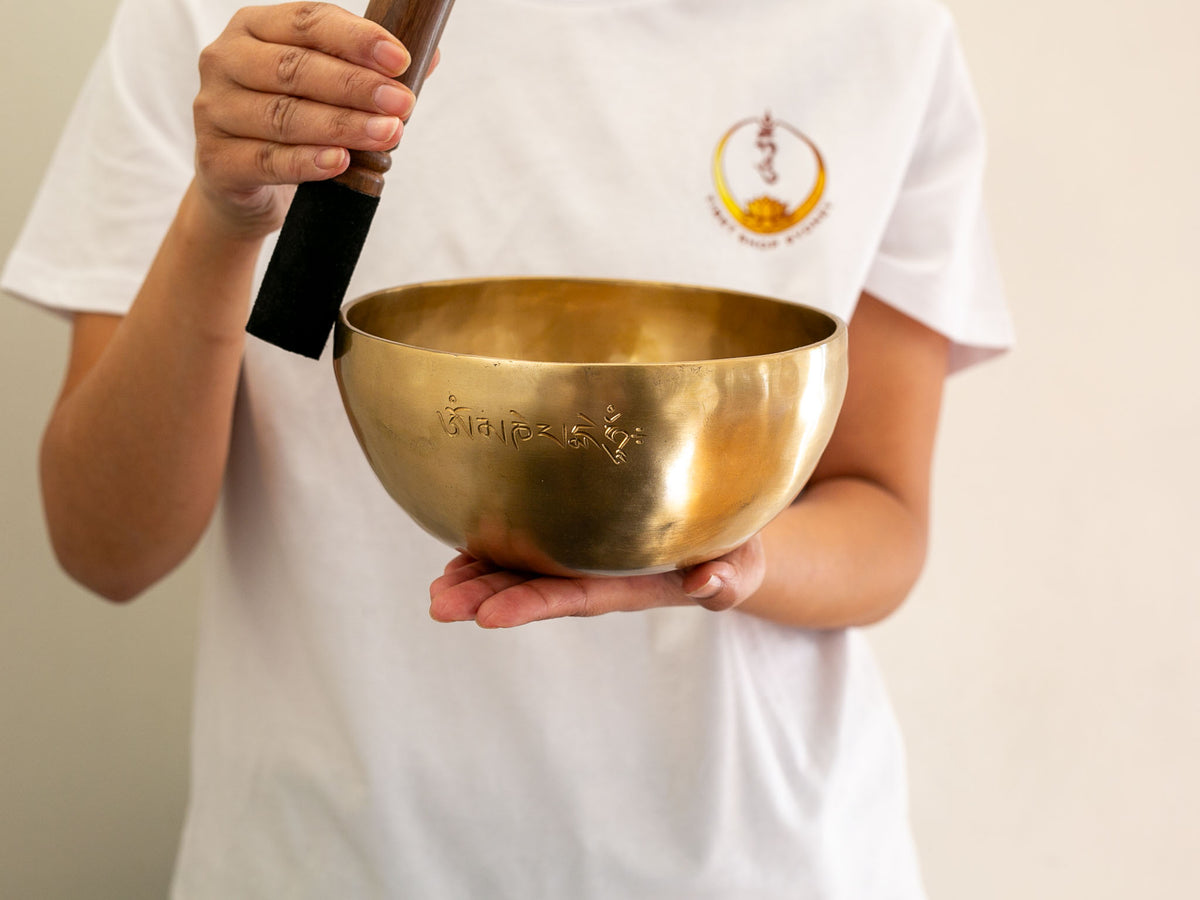 Hand Hammered Moon Singing Bowl - Base Note A3 230 Hz