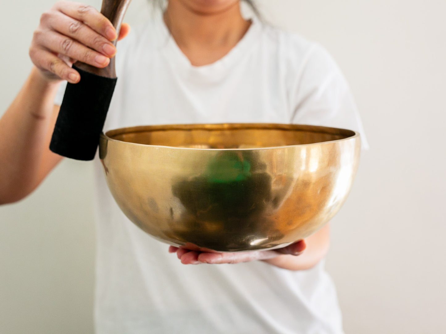 Hand Hammered Singing Bowl - Base Note A#2 116Hz