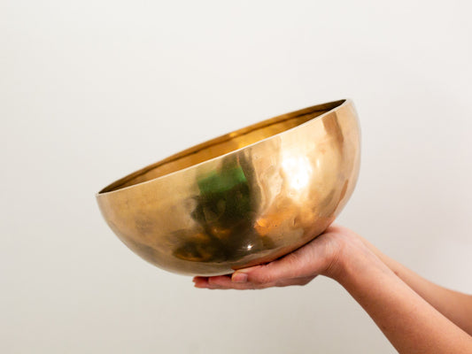 Hand Hammered Singing Bowl - Base Note A#2 116Hz