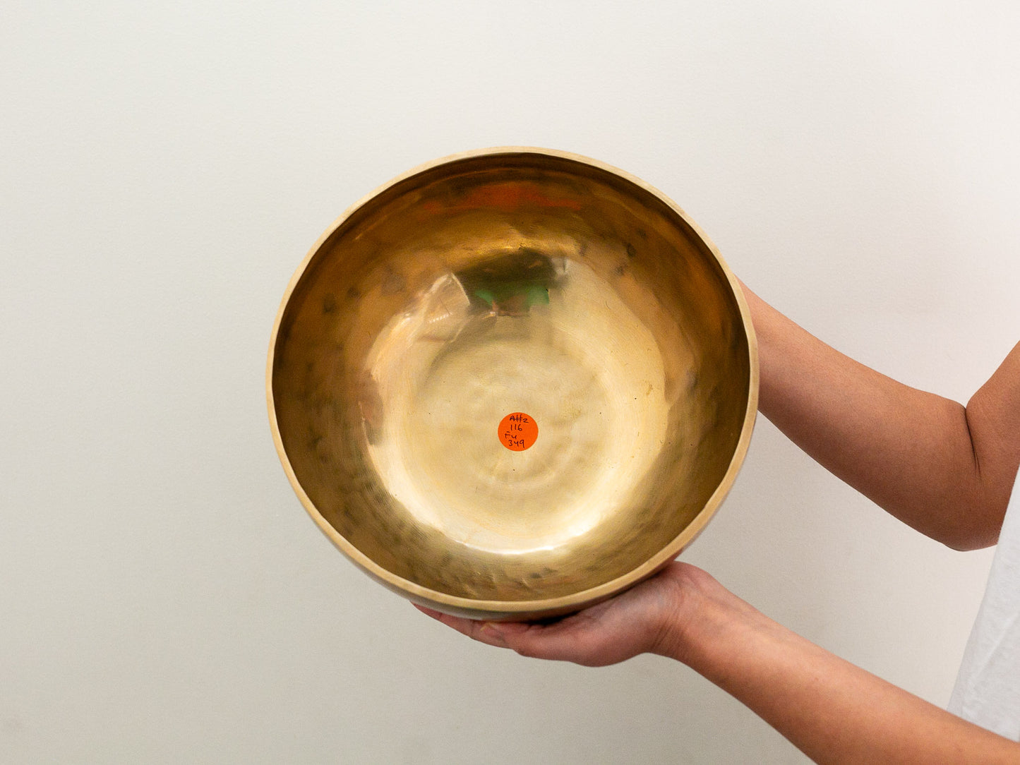 Hand Hammered Singing Bowl - Base Note A#2 116Hz