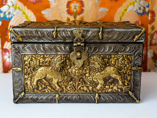 Tibetan Metal Treasure Chest