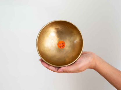 Hand Hammered Moon Singing Bowl - Base Note G#4 412 Hz