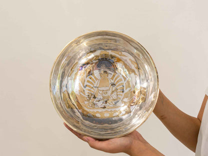 Silver Moon Singing Bowl - Base Note F3 (174 Hz)