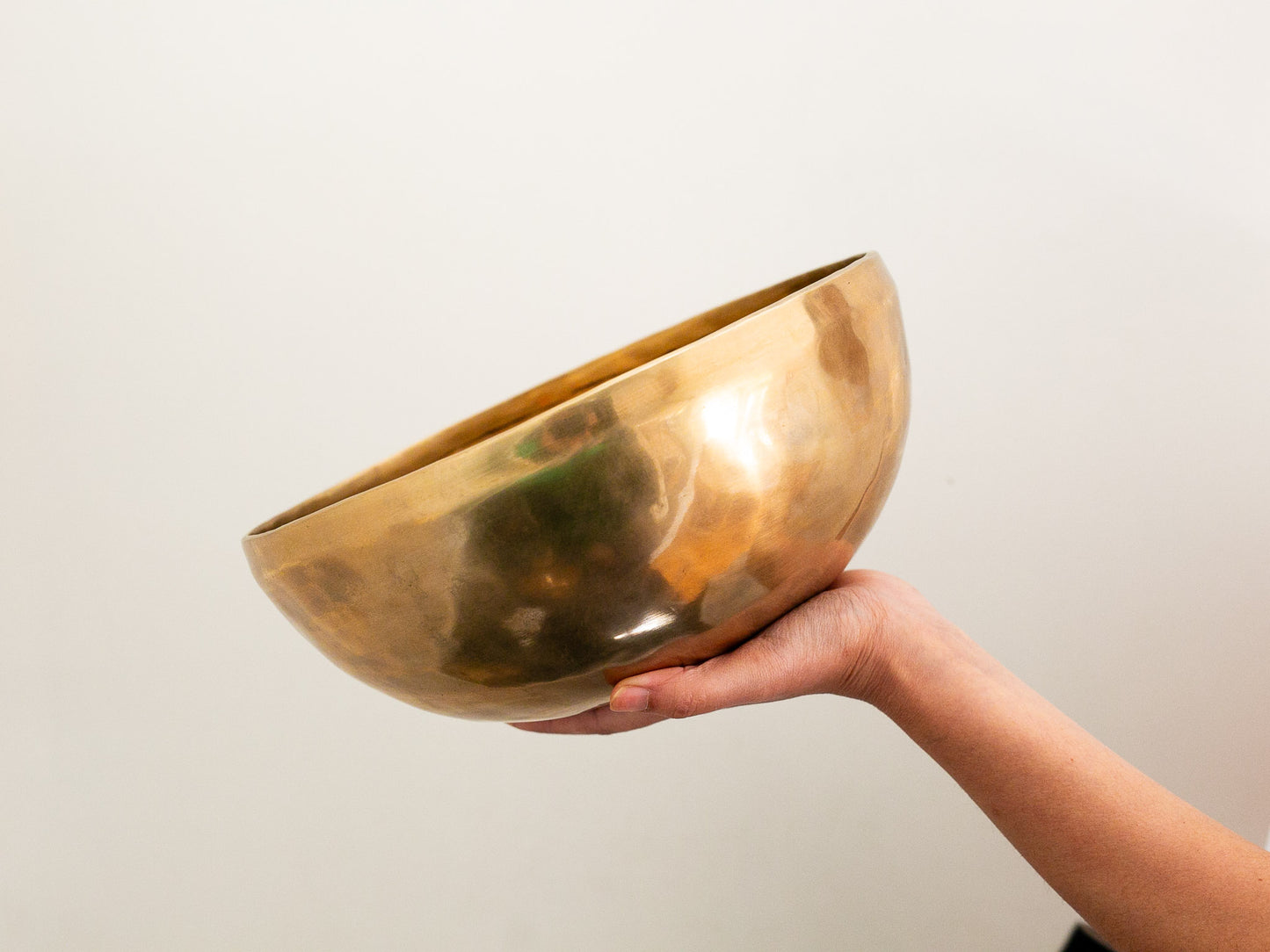 Hand Hammered Singing Bowl - Base Note A#2 119Hz