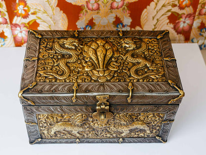 Tibetan Metal Treasure Chest