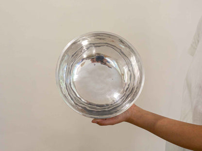 Silver Moon Singing Bowl - Base Note G3 (201 Hz)