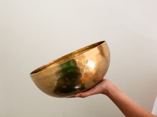 Deep Sounding Hand Hammered Bowl - G#2 103 Hz