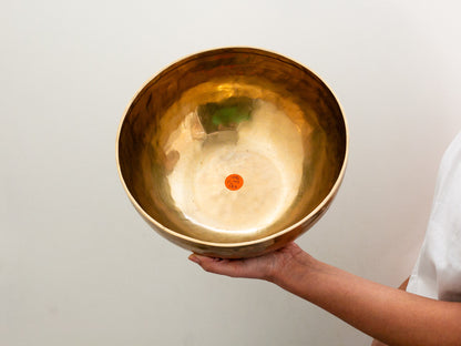 Deep Sounding Hand Hammered Bowl - G#2 103 Hz
