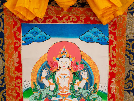 Original Chenrezig (Alokitesvara) Thangka