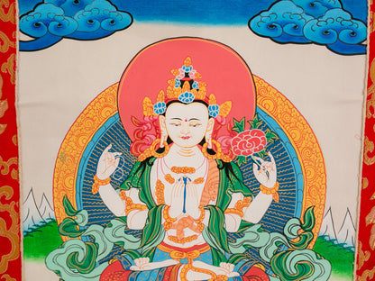 Original Chenrezig (Alokitesvara) Thangka