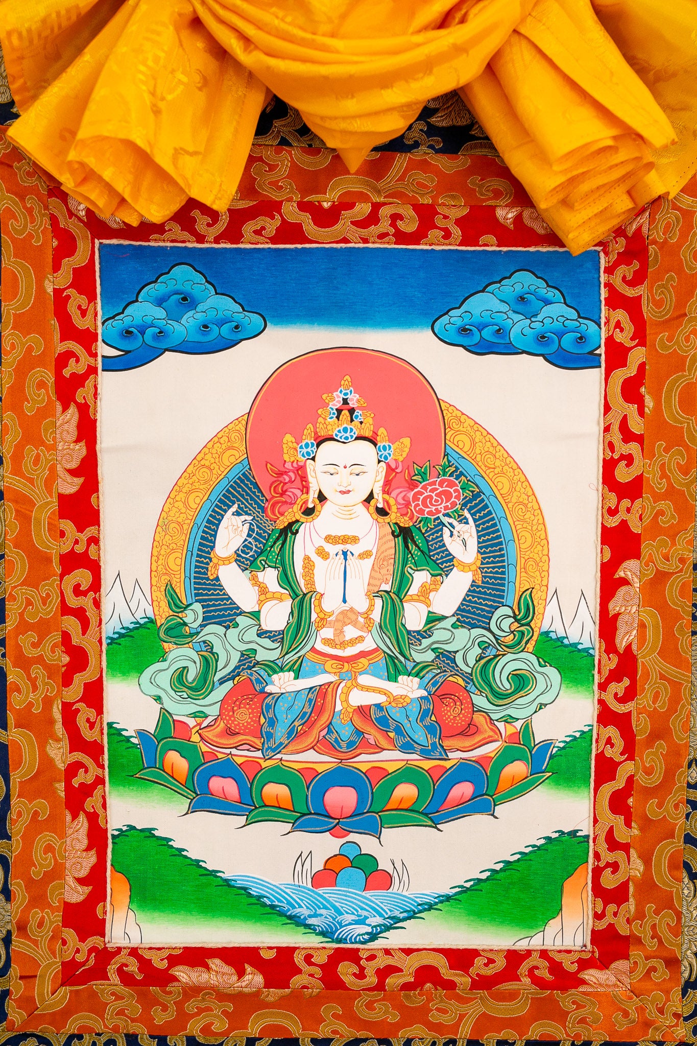 Original Chenrezig (Alokitesvara) Thangka