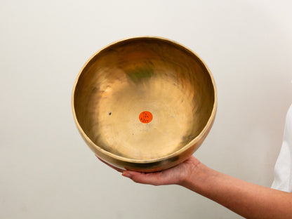 Hand Hammered Singing Bowl - Base Note F3 179Hz