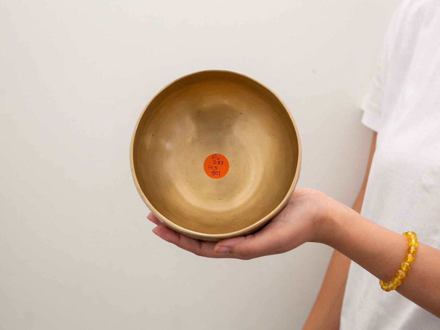 Hand Hammered Moon Singing Bowl - Base Note D4 287 Hz