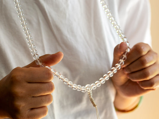 Himalayan Quartz Crystal Mala (2 sizes)