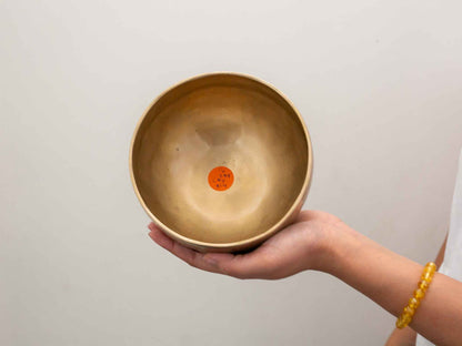 Hand Hammered Moon Singing Bowl - Base Note D4 288 Hz