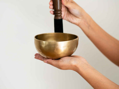 Hand Hammered Singing Bowl - Base Note F4 352