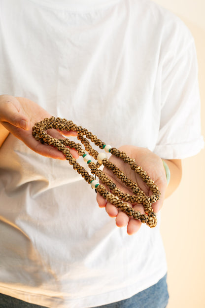 Impermanence Carved Bone Mala #2