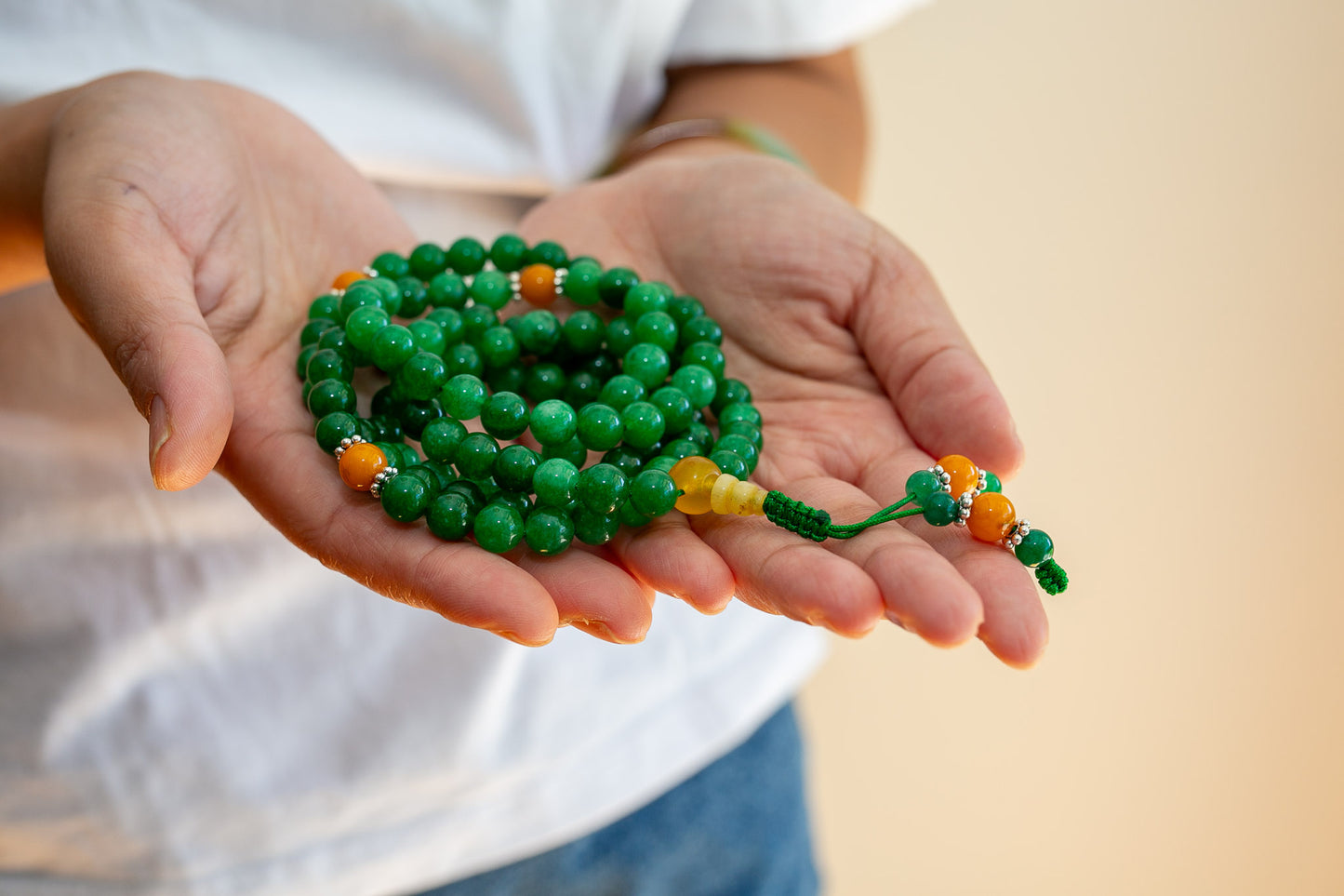 108 bead Green Onyx Mala