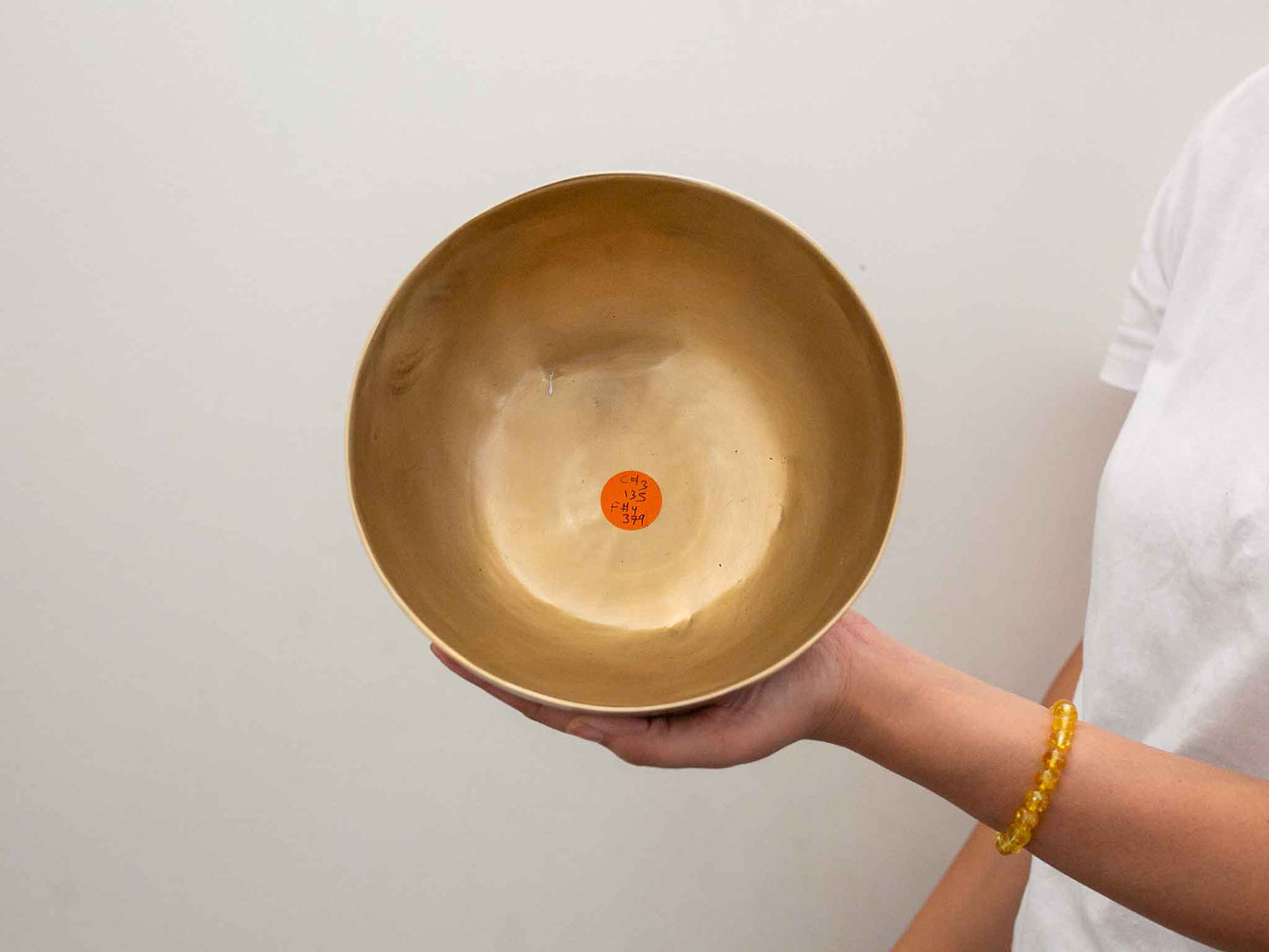 Hand Hammered Moon Singing Bowl - Base Note C#3 135 Hz