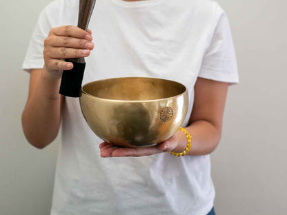 Hand Hammered Moon Singing Bowl - Base Note C4 257 Hz